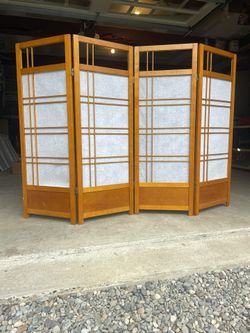4 Panel Screen Room Divider. 