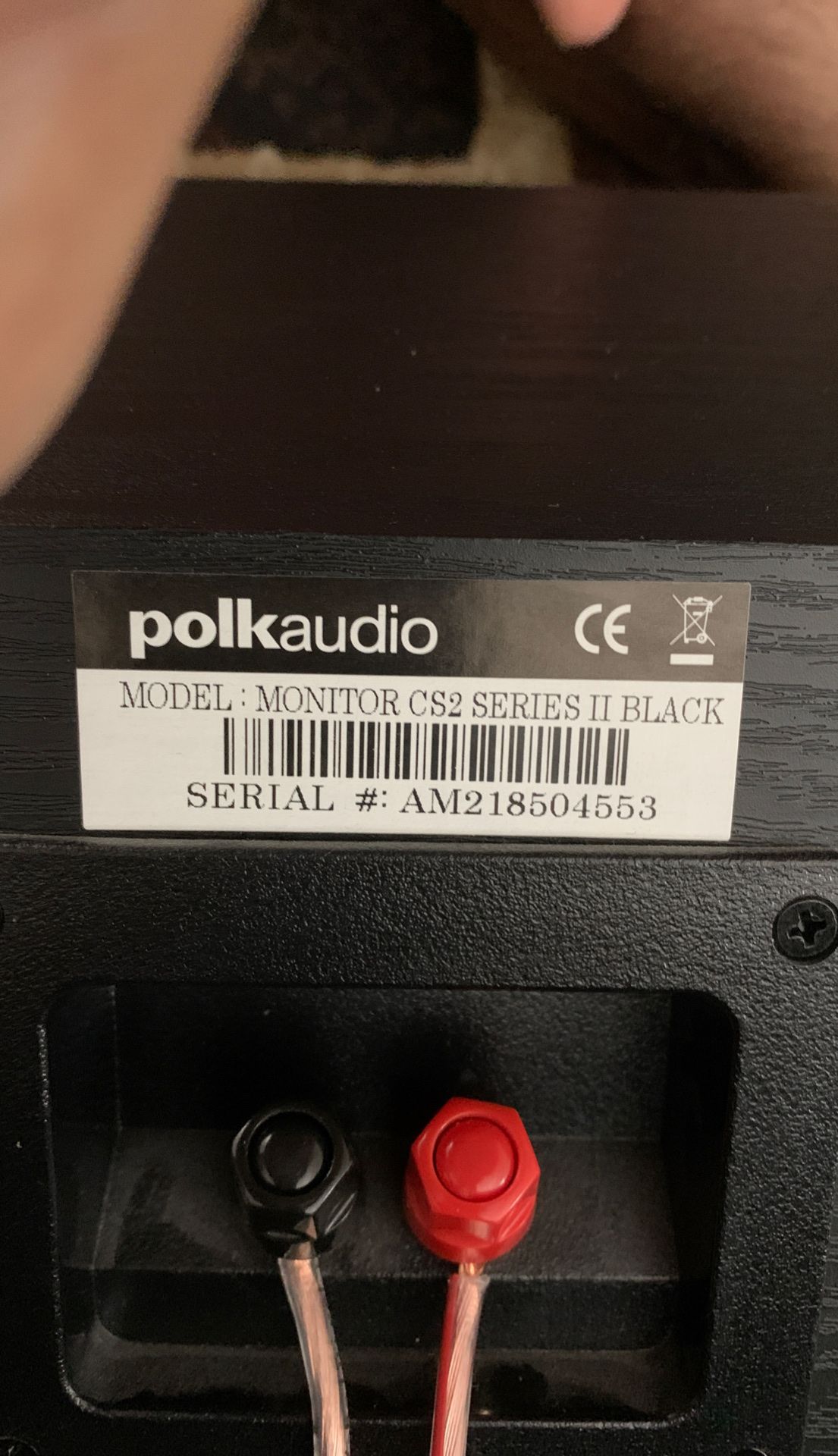 Polk audio monitor cs2 center channel