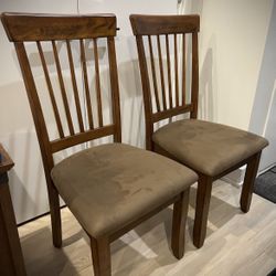 Pair of 2 Wooden Chairs (Originally bought for $300)