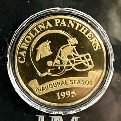 The Highland Mint Carolina Panthers Inaugural Season Officially Licensed Collectible Bronze Coin The National Football League Collector Limited Editio