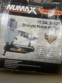 NuMax 16 GA 2-1/2" Straight Finish Nailer both for $50 like new