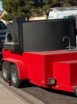 Custom Wood Fired Pizza oven trailer