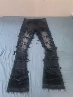 Nova Black flared jeans