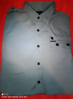 Marc Ecko XL Gray Button Up Long Sleeve Nwot