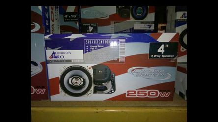 Car audio 4 inch 2 way speaker pair