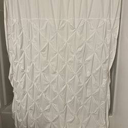 Shower Curtain With Black Hooks