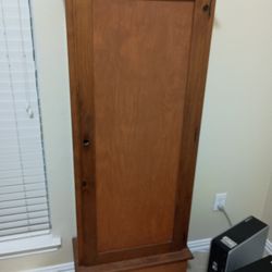 Antique Wood Gun Cabinet