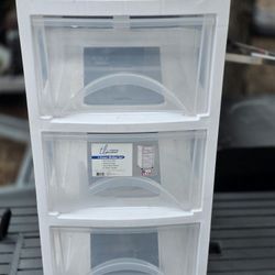 3 Drawer Storage Drawers Cart
