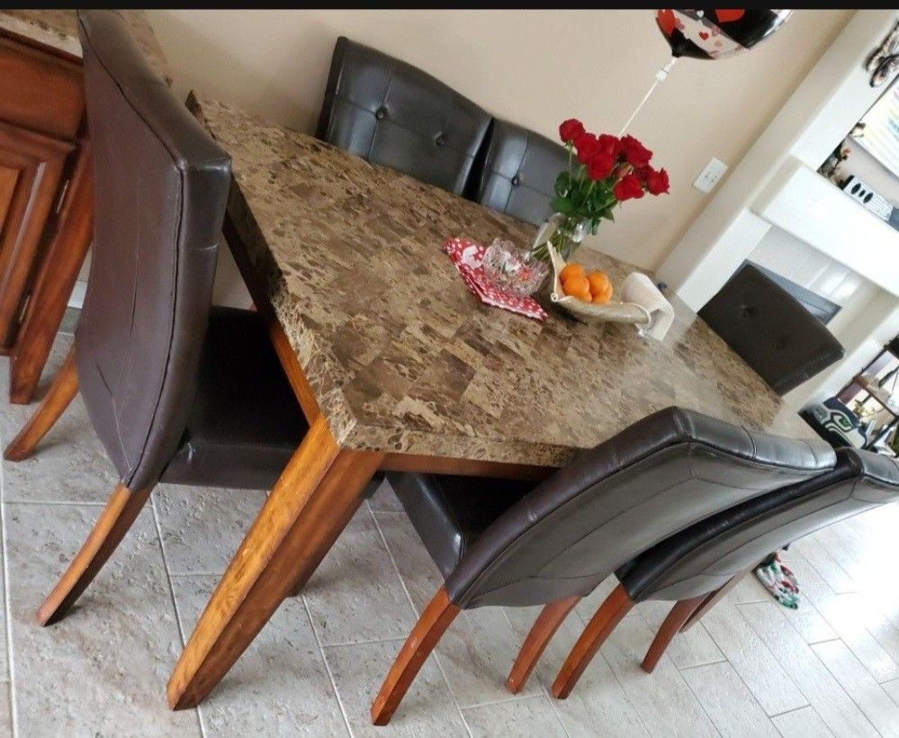 Marble dining table