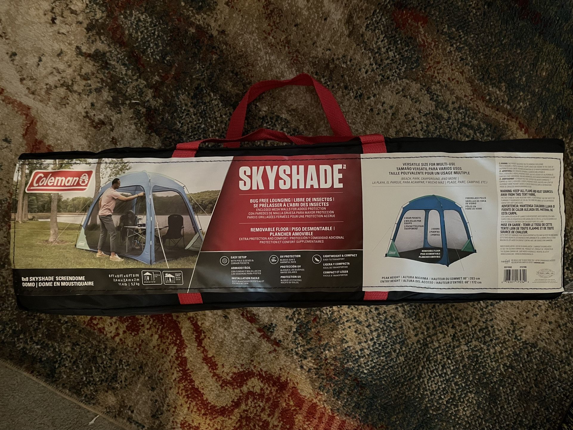 Coleman Skyshade Screen Dome Canopy , 8x8ft Portable Screen Shelter