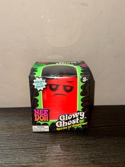 Nee Doh Glowy Ghost Stress Ball Toy Orange (Wednesday)