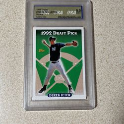 1992 Derek Jeter Draft Pick 9.0 Mint
