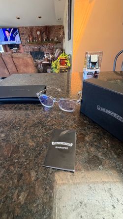 Chrome hearts blue light clear