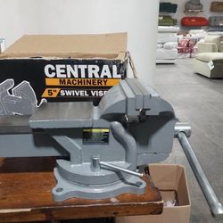 Central Machinery 5 in. Swivel Vise With Anvil Hand Tool