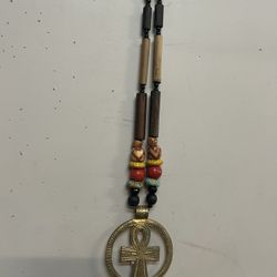 African Authentic Brass Necklace 