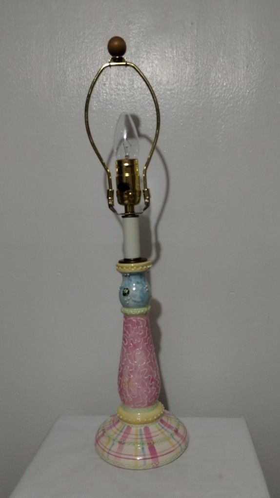 PORCELAIN - CERAMIC BEDSIDE LAMP 22"