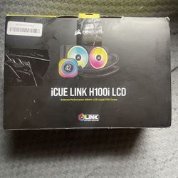 CORSAIR iCUE Link H100i RGB Liquid CPU Cooler. New In Box!