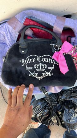 Juicy Couture Black Velour Handbag