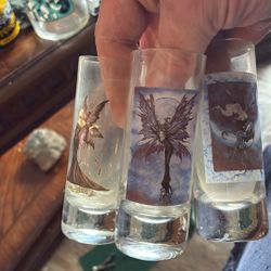 Amy Brown Fairy Tall Shot Glasses