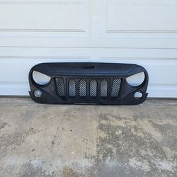 Jeep Angry Eyes Grill With JEEP logo Plastic Decal