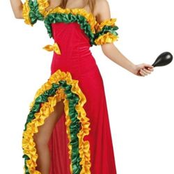 Rumba Dancer Costume Size Medium
