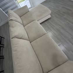 Beige CLOUD-LIKE Sectional Sofa