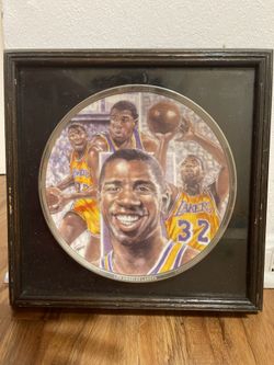 Magic Johnson Vintage Sports Plate