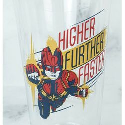 Captain Marvel Collector Corps Pint Glass Cup

