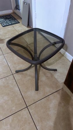 Small glass table