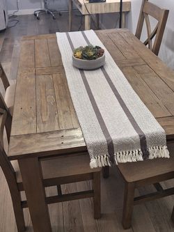 Dining room table, dark wood