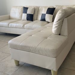 White Sectional Sofa 