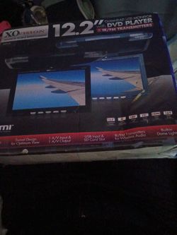 Overhead LCD monitor with dvd player