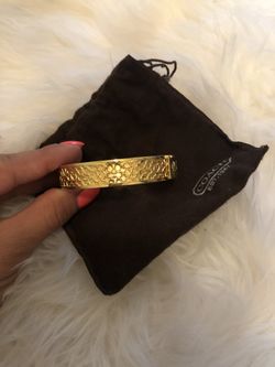 Gold Coach Bangle