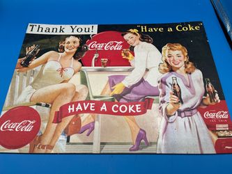Coca-cola Metal advertising sign