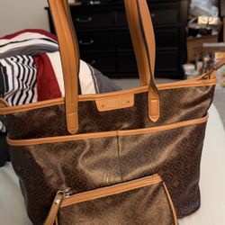 Rosetti Handbag Brown Color Little Ripped Leather But Inside Mint Condition 