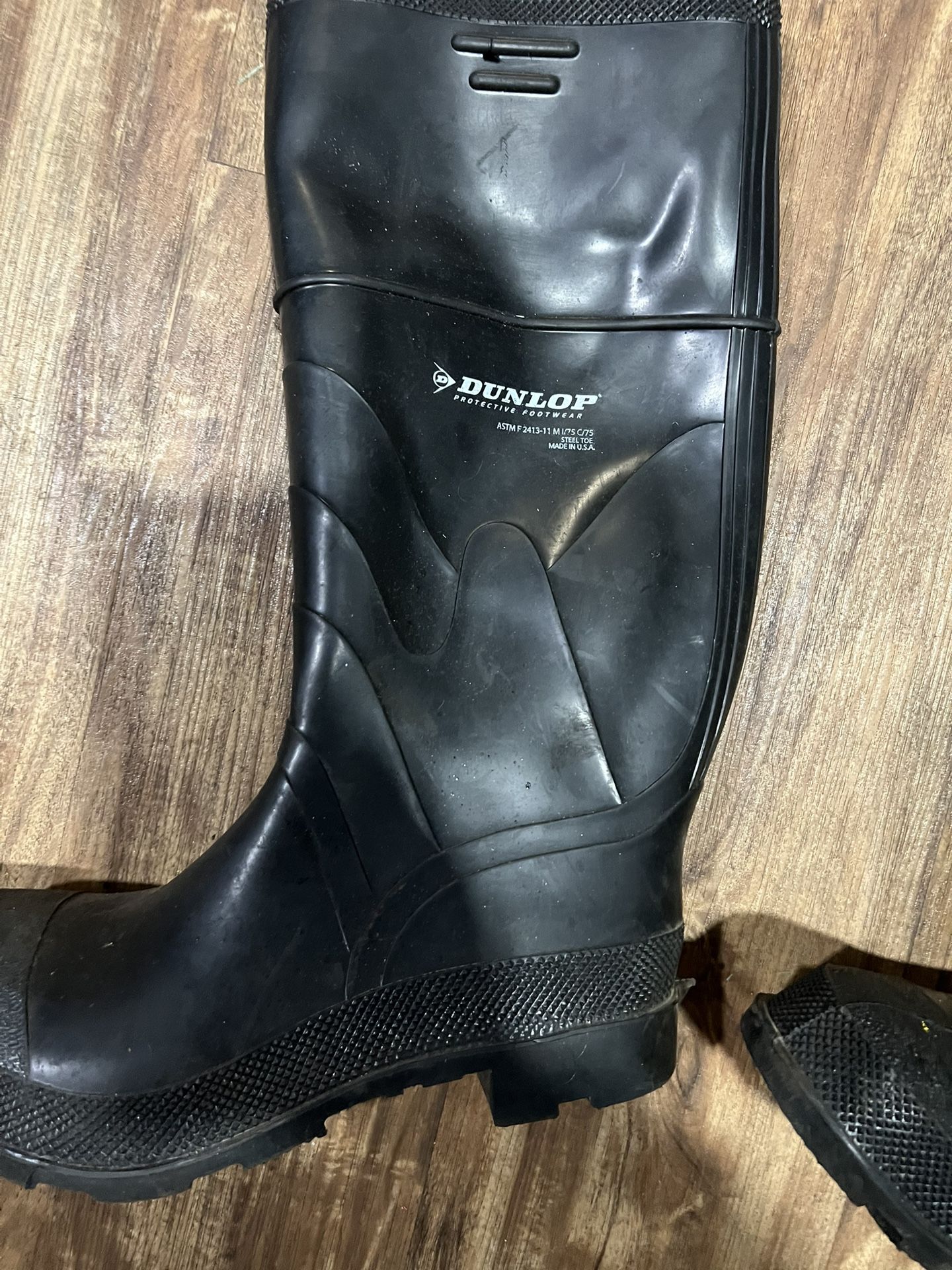 Dunlop Rain Boots Rubber Boots Botas De Plastico Steel Rubber Boots Con Casquillo