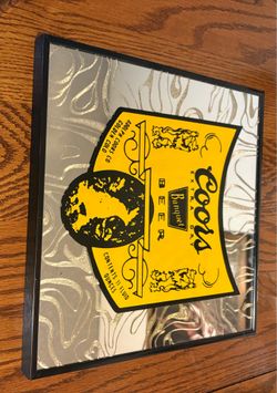 Vintage Coors Banquet Mirror Sign