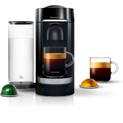 Nespresso VertuoPlus Deluxe Coffee and Espresso Machine In Black 