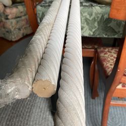6’ x 1 1/4” SPIRAL WOOD RODS