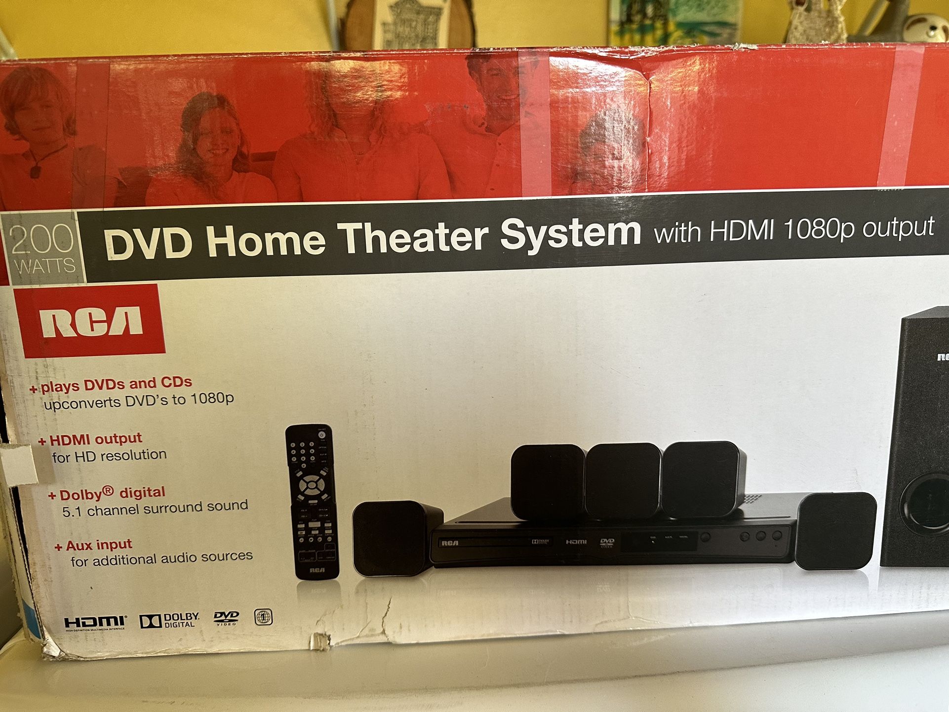 5 Speaker Home Theater System With DVD Player