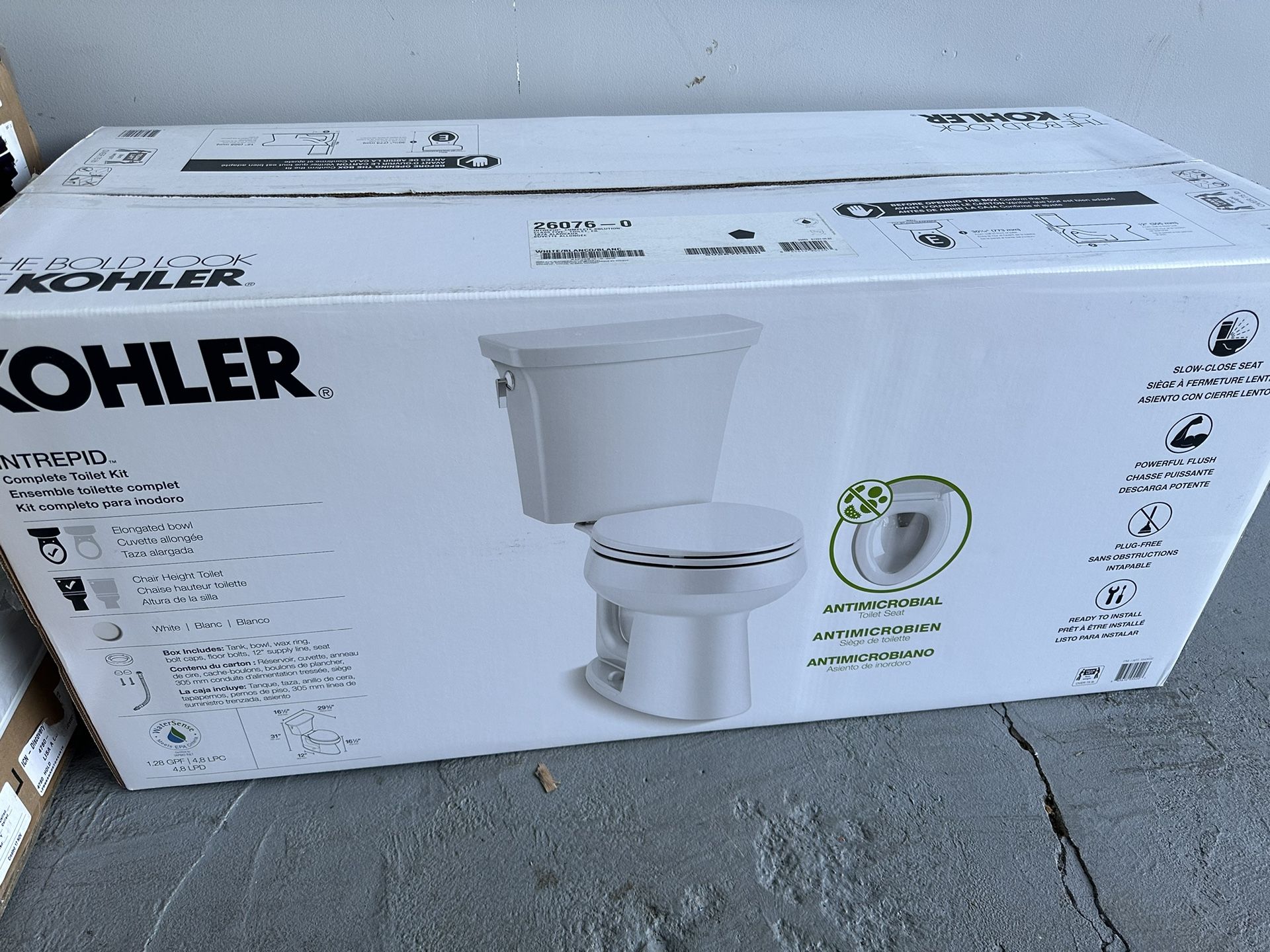 KOHLER INTREPID 2-piece WaterSense Toilet 12-in Rough-In (ADA Compliant)