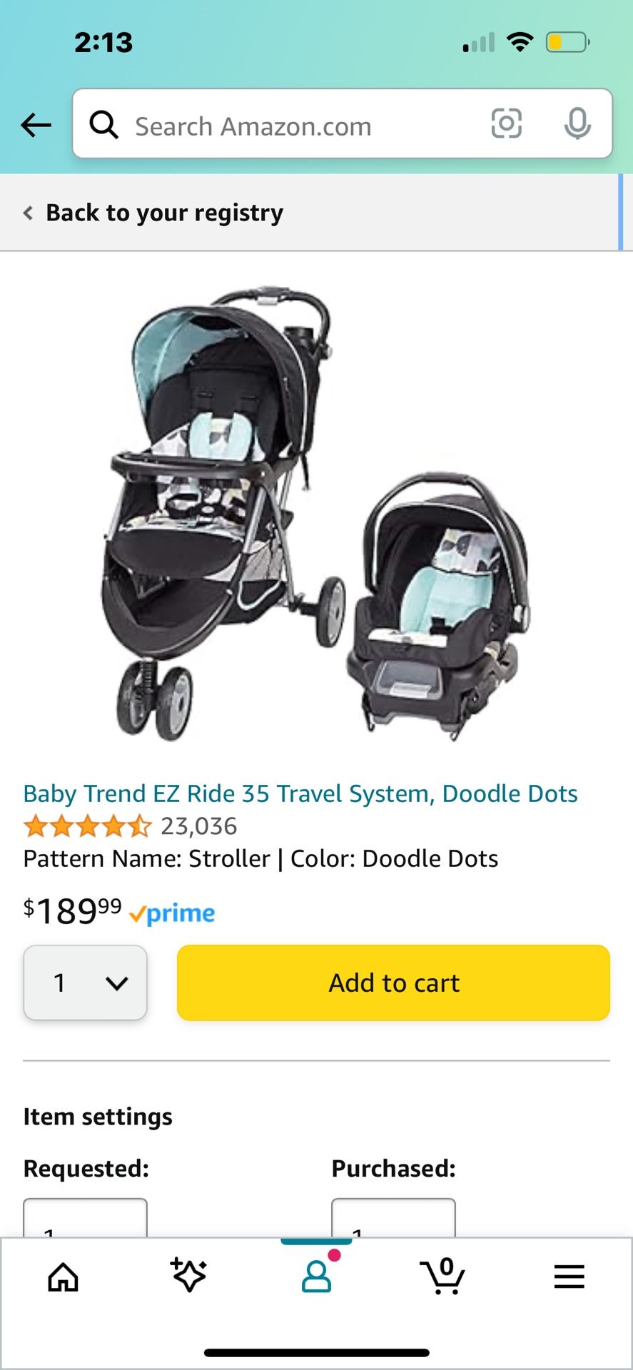 Infant Car Seat With Matching Stroller 