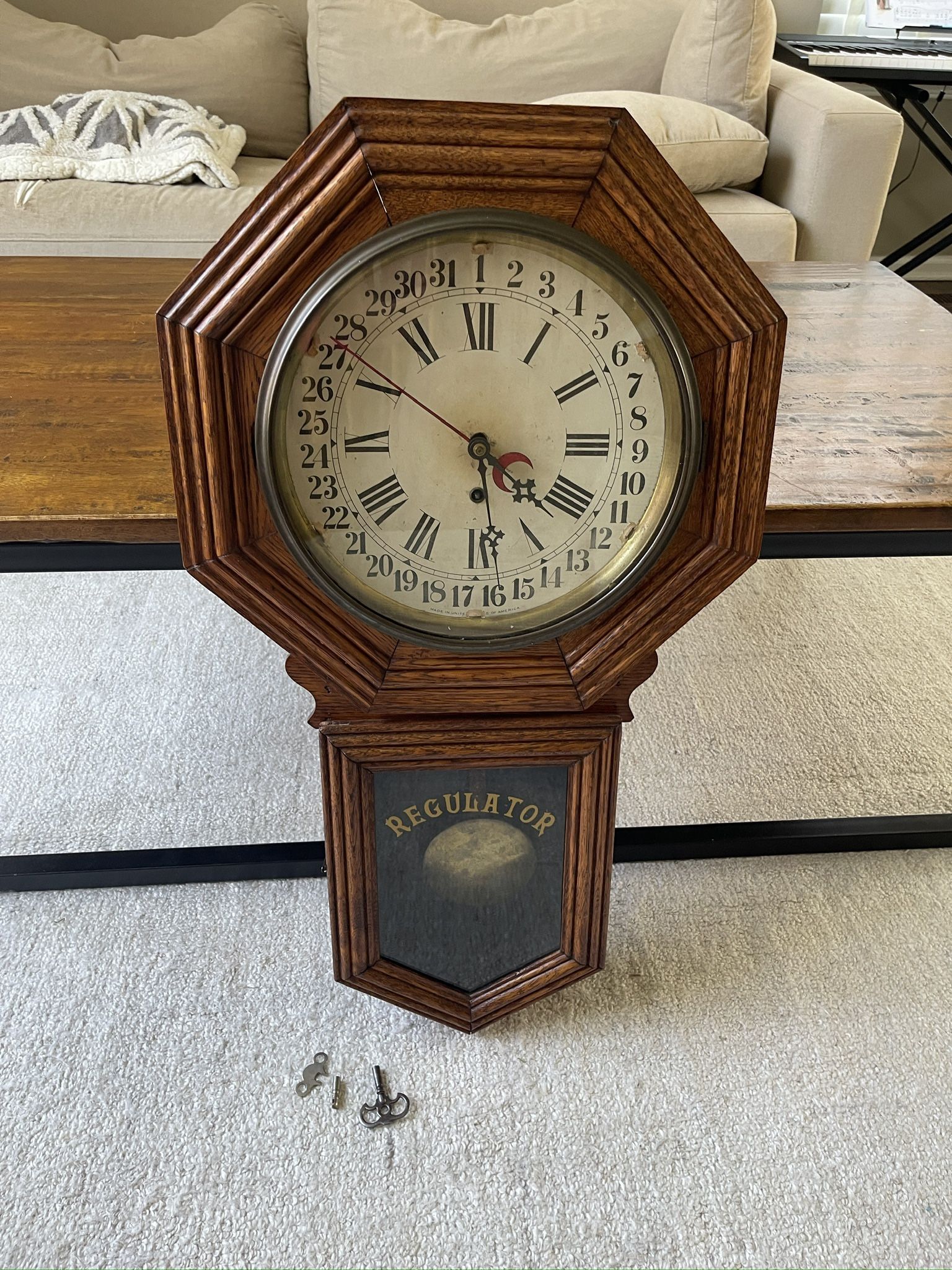 Antique Wm. L. Gilbert Wall Clock