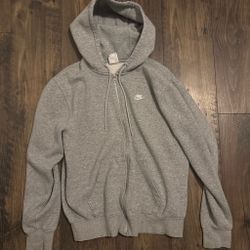 Nike Grey Full-Zip Hoodie