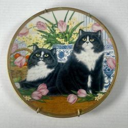 Lenox Bib & Tucker, Anne Mortimer Collectable Decorative Cat Plate W/ Hanger