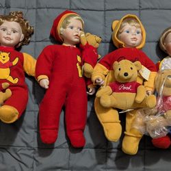 Porcelain Winnie The Pooh Dolls
