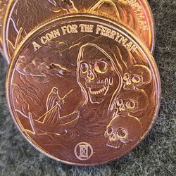 1oz AVDP Copper Coin A Coin For The Ferryman