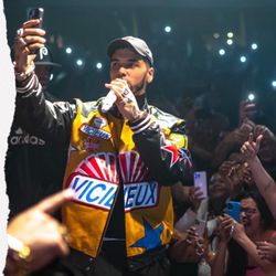 Anuel AA leather Jacket