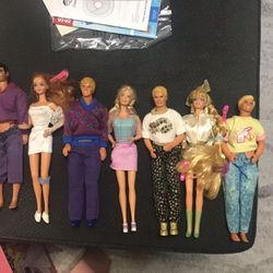 Vintage Barbie And Ken Dolls