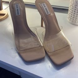 Steve Madden Clear Strap High Heels 